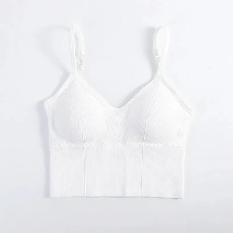 Women's Tube Top Beauty Back Bralette - Seamless Push-Up Sports Bra, Sexy Lingerie Underwear