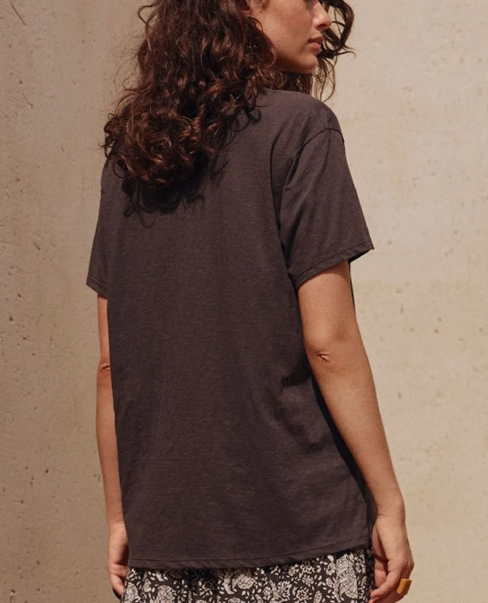 Wonderland Biker Tee Charcoal