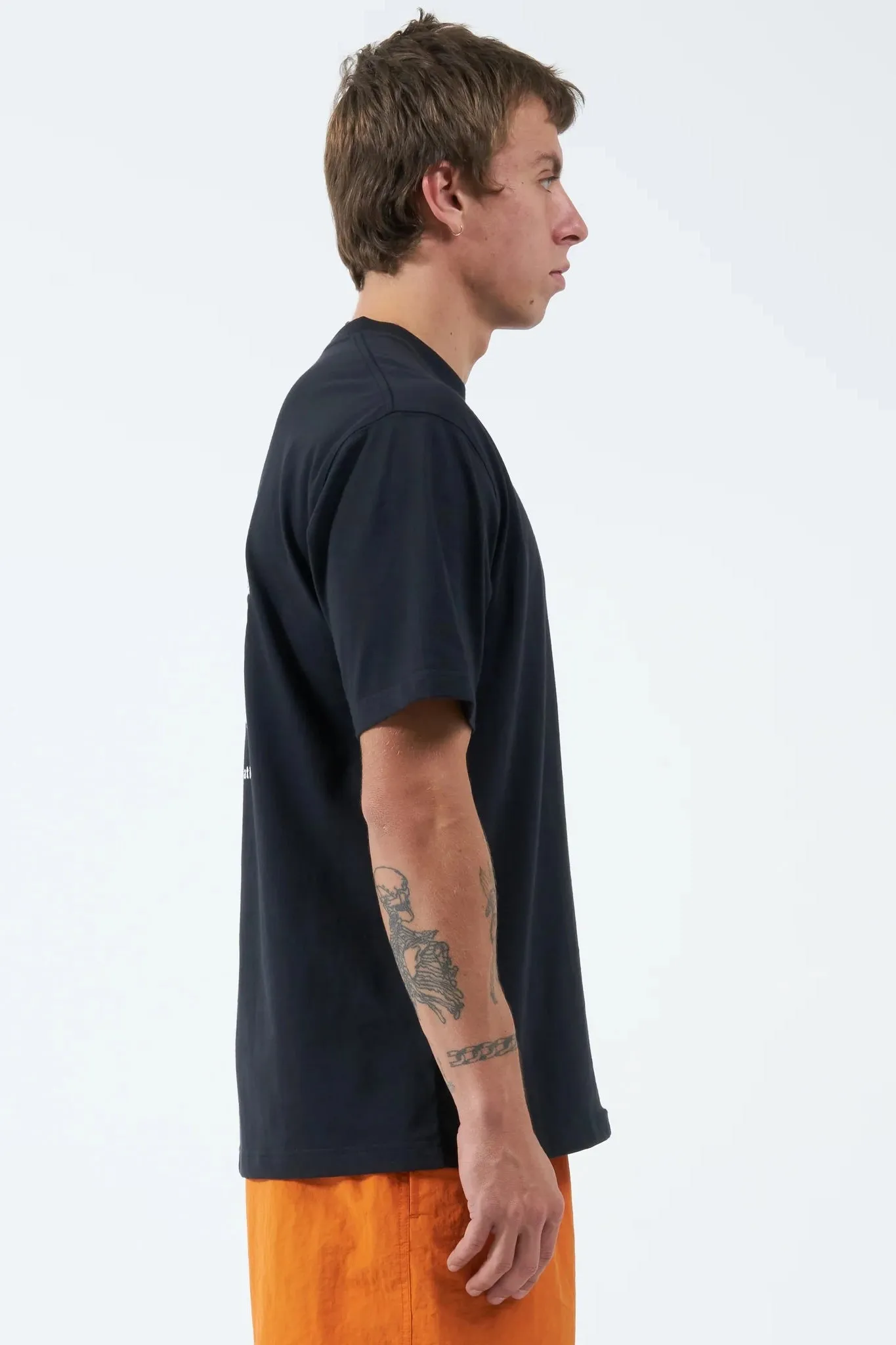 WORSHIP SUPPLIES PERIODIC TEE - WORN BLACK