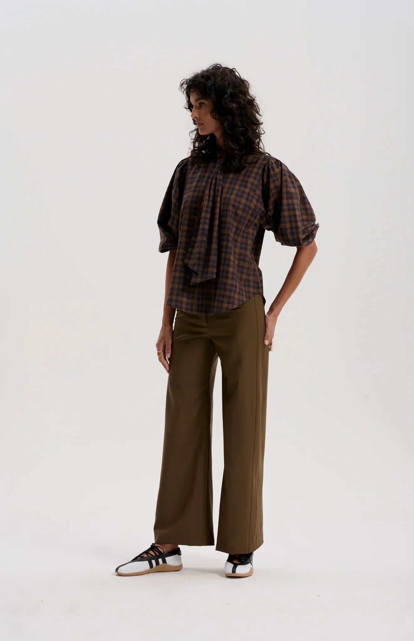 Worsted Merino Trouser | Dark Olive
