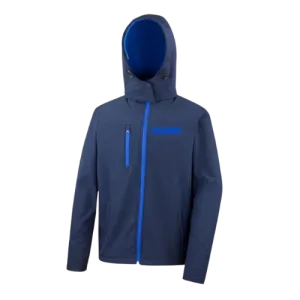 X5CAPE Blue Customisable Soft Shell Full Zip Jacket