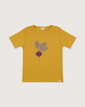 Yellow Beetroot Print T-Shirt