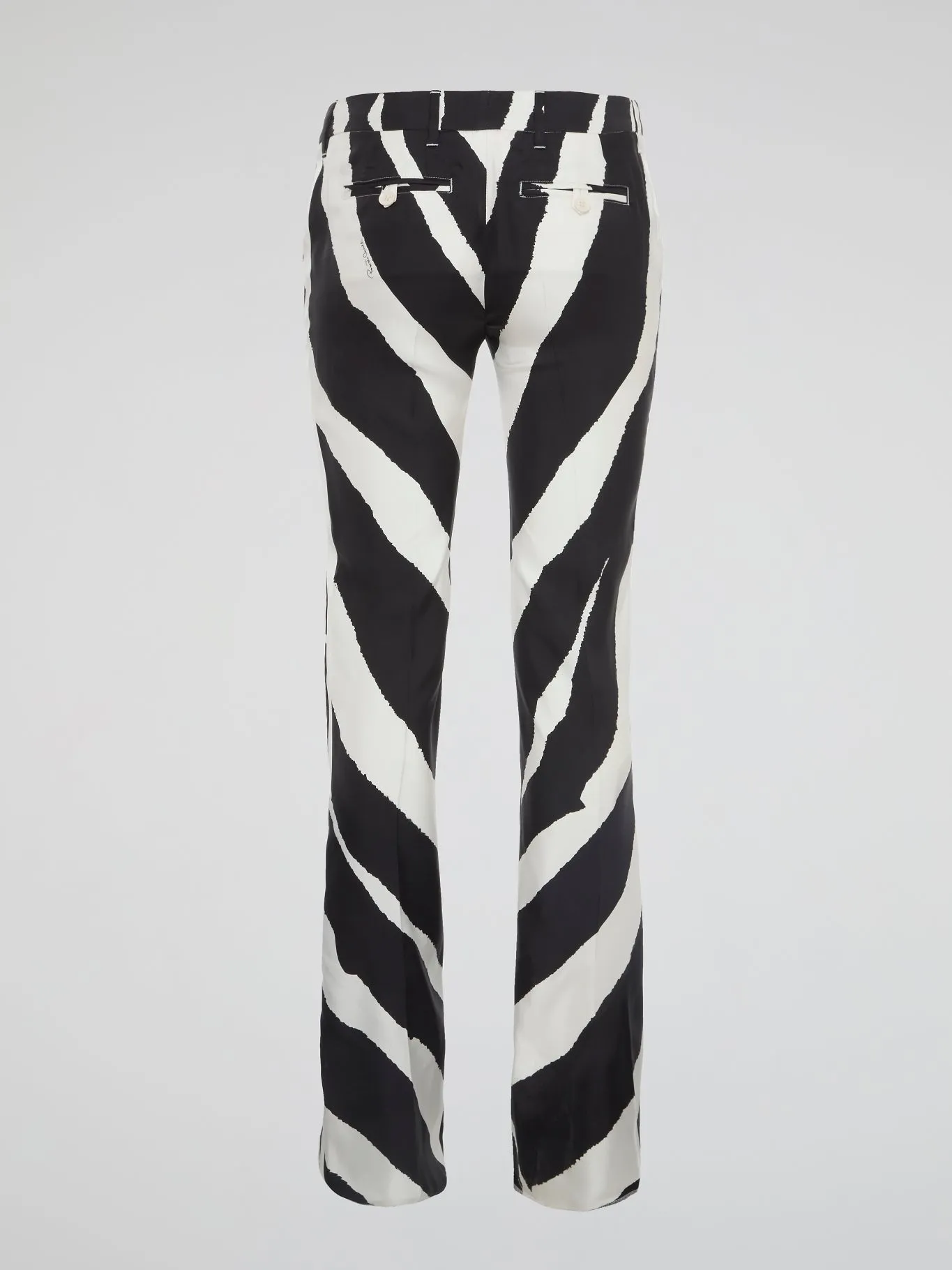 Zebra Print Wide Leg Pants
