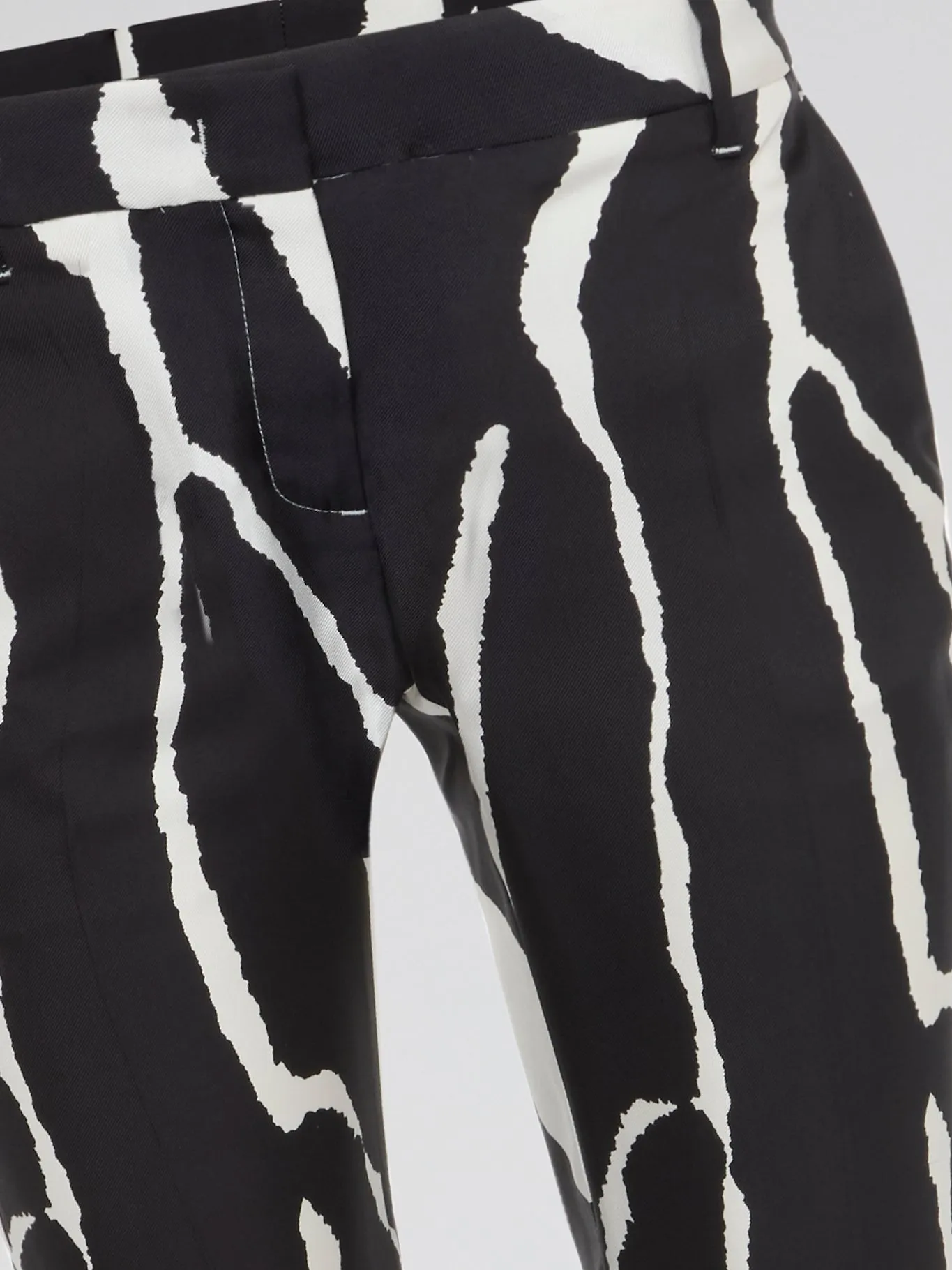 Zebra Print Wide Leg Pants