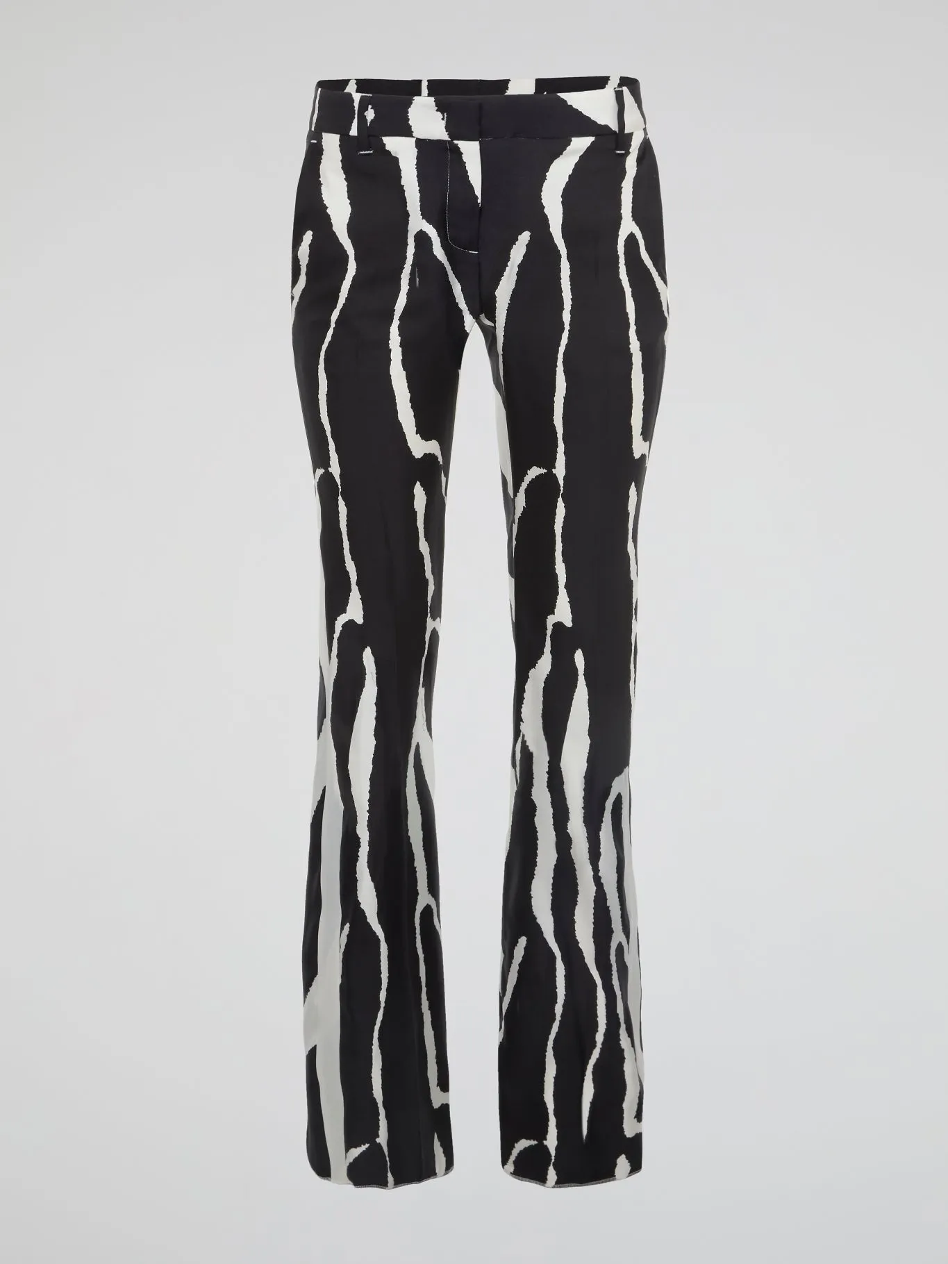 Zebra Print Wide Leg Pants