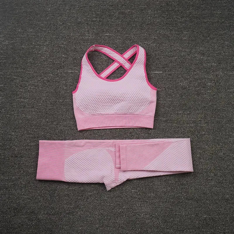 Zipper Seamless Yoga Set for Women - High Waist Leggings and Fitness Sports Suits